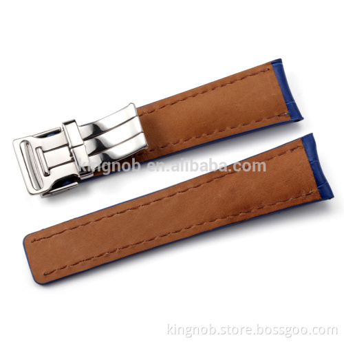 Hot sale watch bracelet for Breitling Luxury Royalblue Watch Strap Watch Belt watch accessory with Deployment Buckle